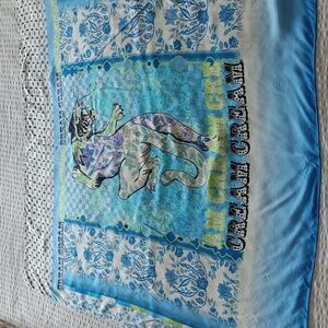 Cream Picalina Large Colourful Tiger Scarf